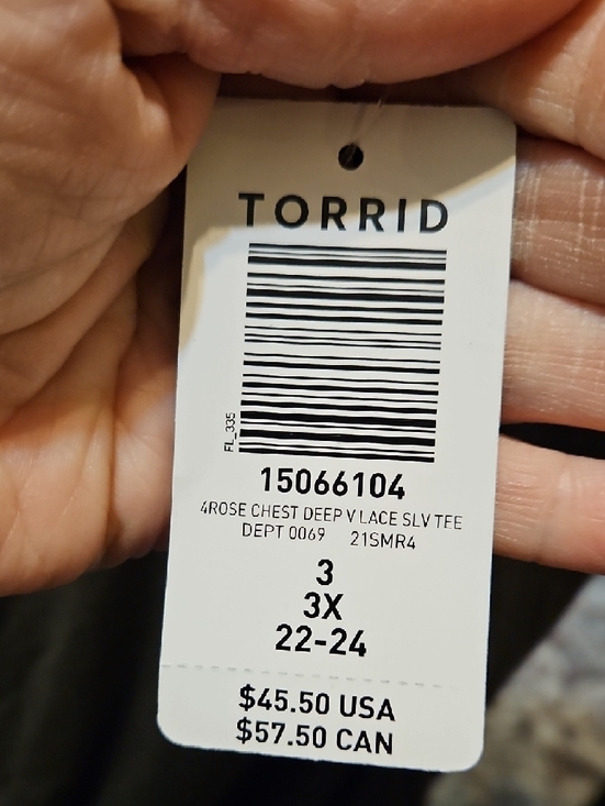 torrid Olive Lace-Up Tunic with Floral & Lightning Embroidery - Picture 6 of 7